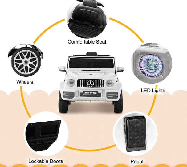 2024 Mercedes Benz G63 AMG 12V G Wagon Kids Ride On Car with Remote Control