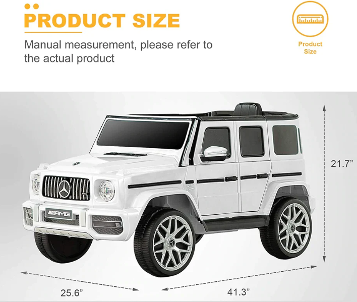 2024 Mercedes Benz G63 AMG 12V G Wagon Kids Ride On Car with Remote Control