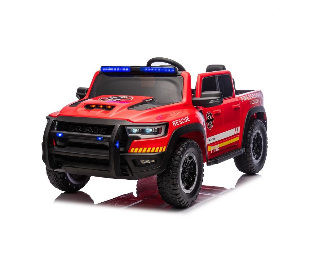 ZB619-F 2-seats High Window Licensed RAM Fire Rescue Super Truck Red